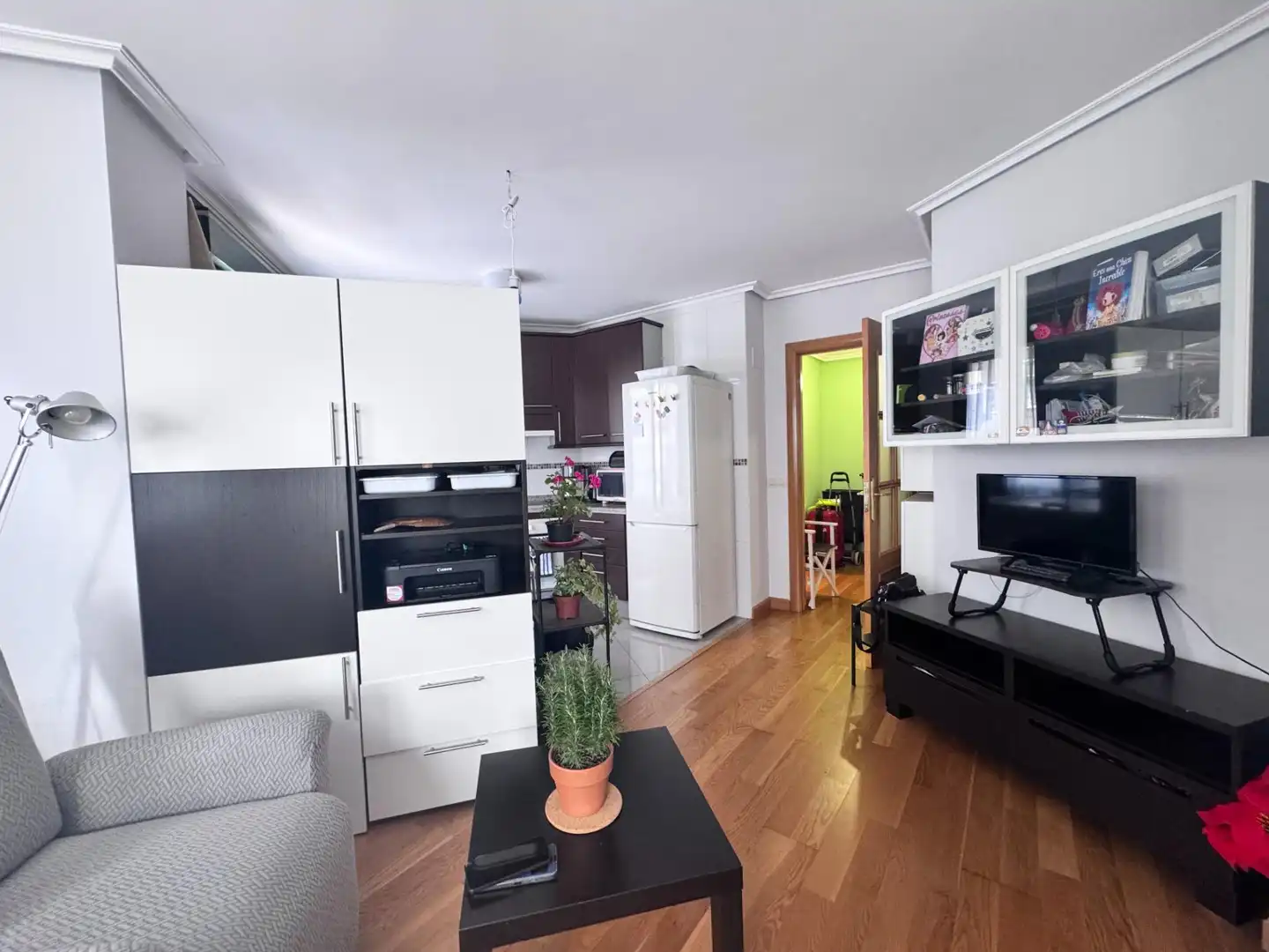 Sala de estar de Estudio de alquiler en Oviedo  con Calefacción y Amueblado