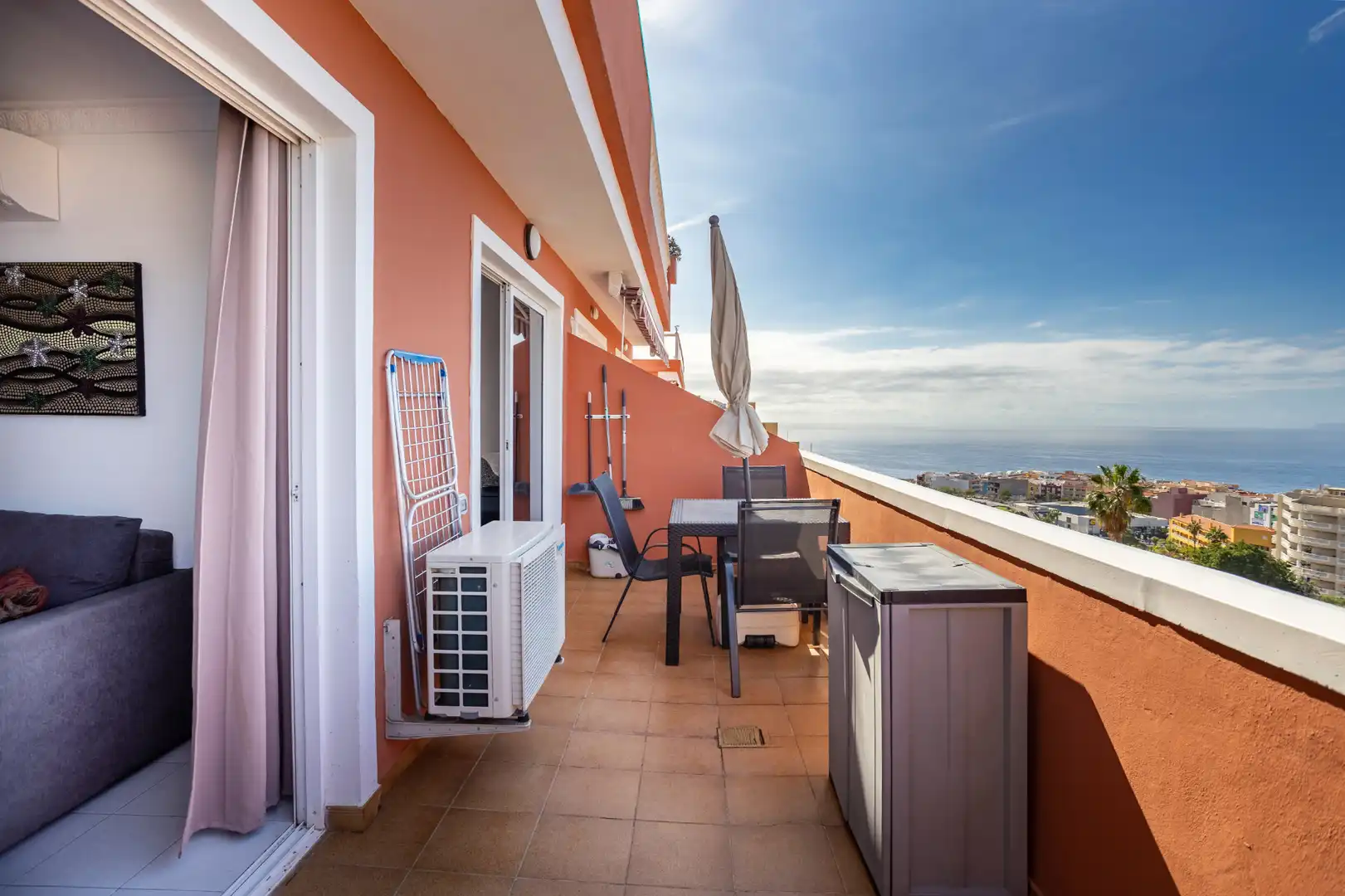 Terraza de Apartamento en venta en Santiago del Teide con Aire acondicionado, Terraza y Amueblado