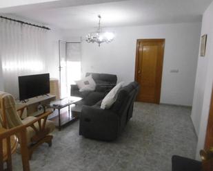 Sala d'estar de Pis de lloguer en  Almería Capital amb Aire condicionat, Moblat i Balcó