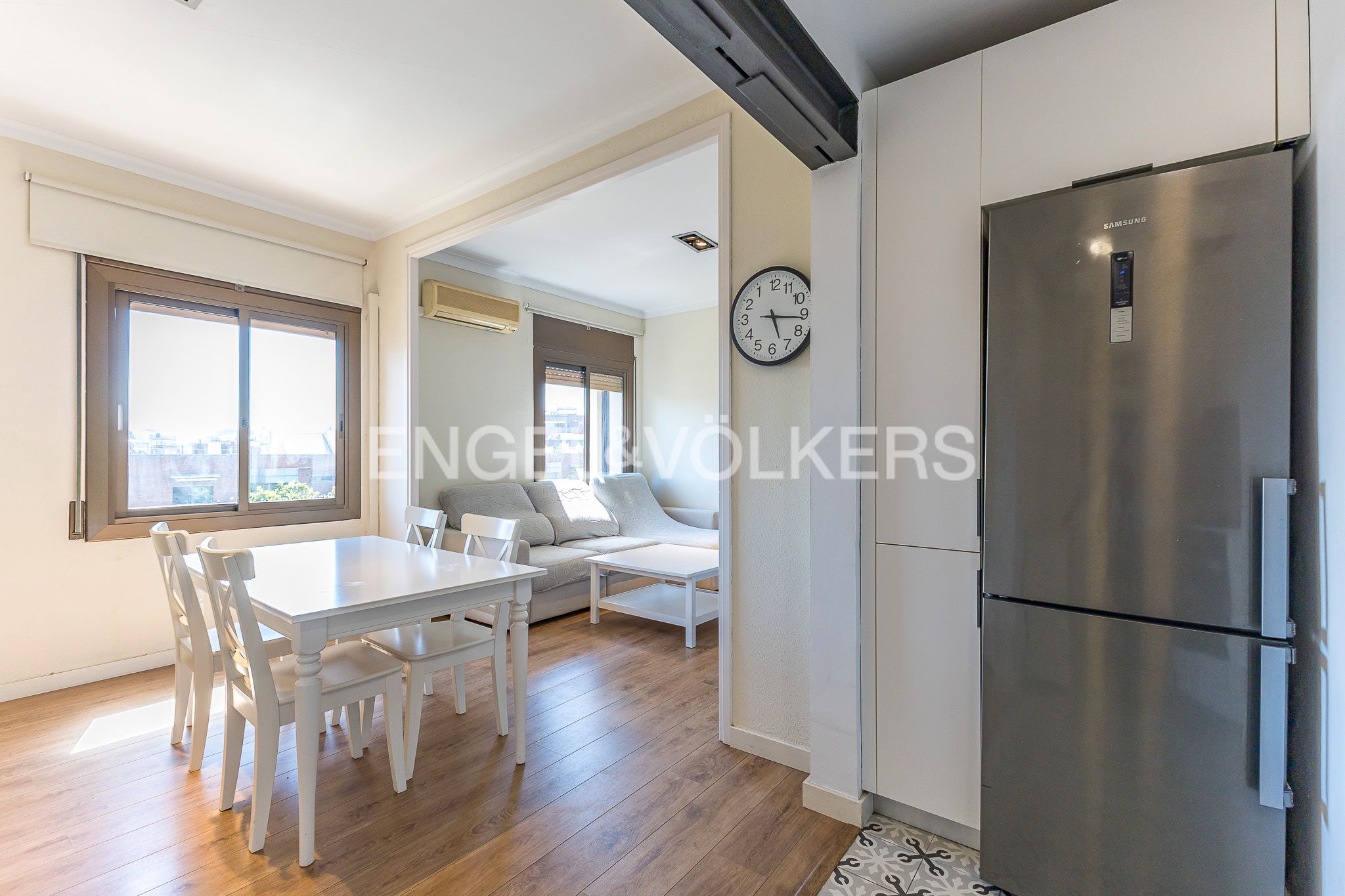 Dining room of Apartment to rent in  Barcelona Capital  with Air Conditioner, Heating and Parquet flooring
