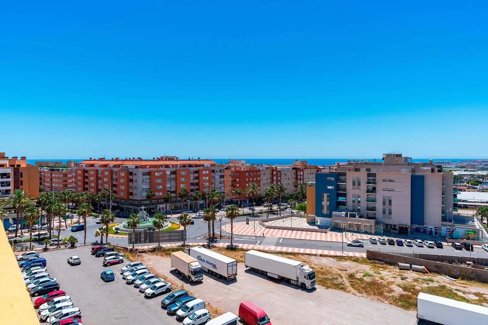 Exterior view of Flat for sale in Roquetas de Mar  with Air Conditioner, Parquet flooring and Terrace