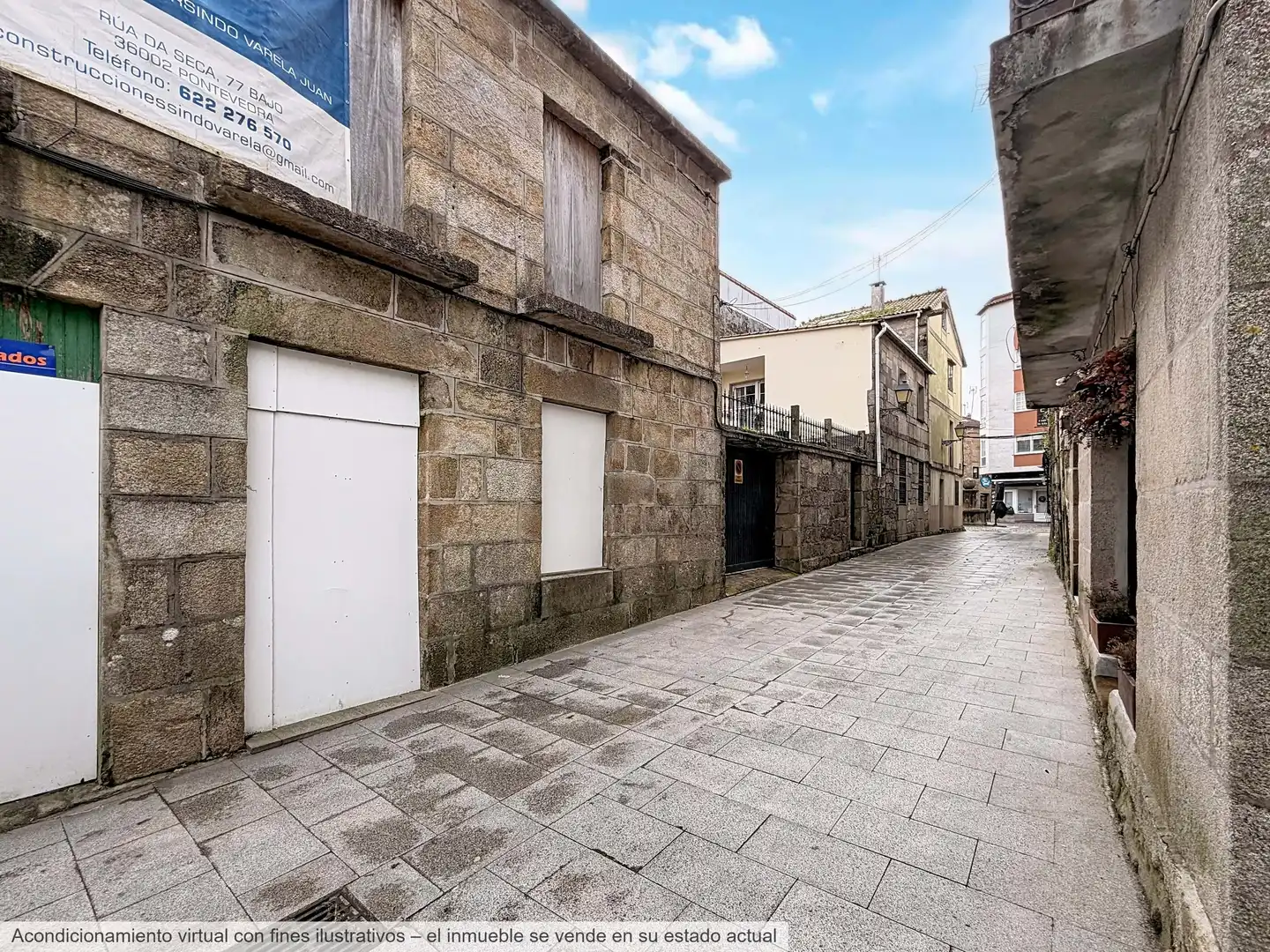 Vista exterior de Casa adosada en venta en Cambados con Aire acondicionado, Calefacción y Terraza