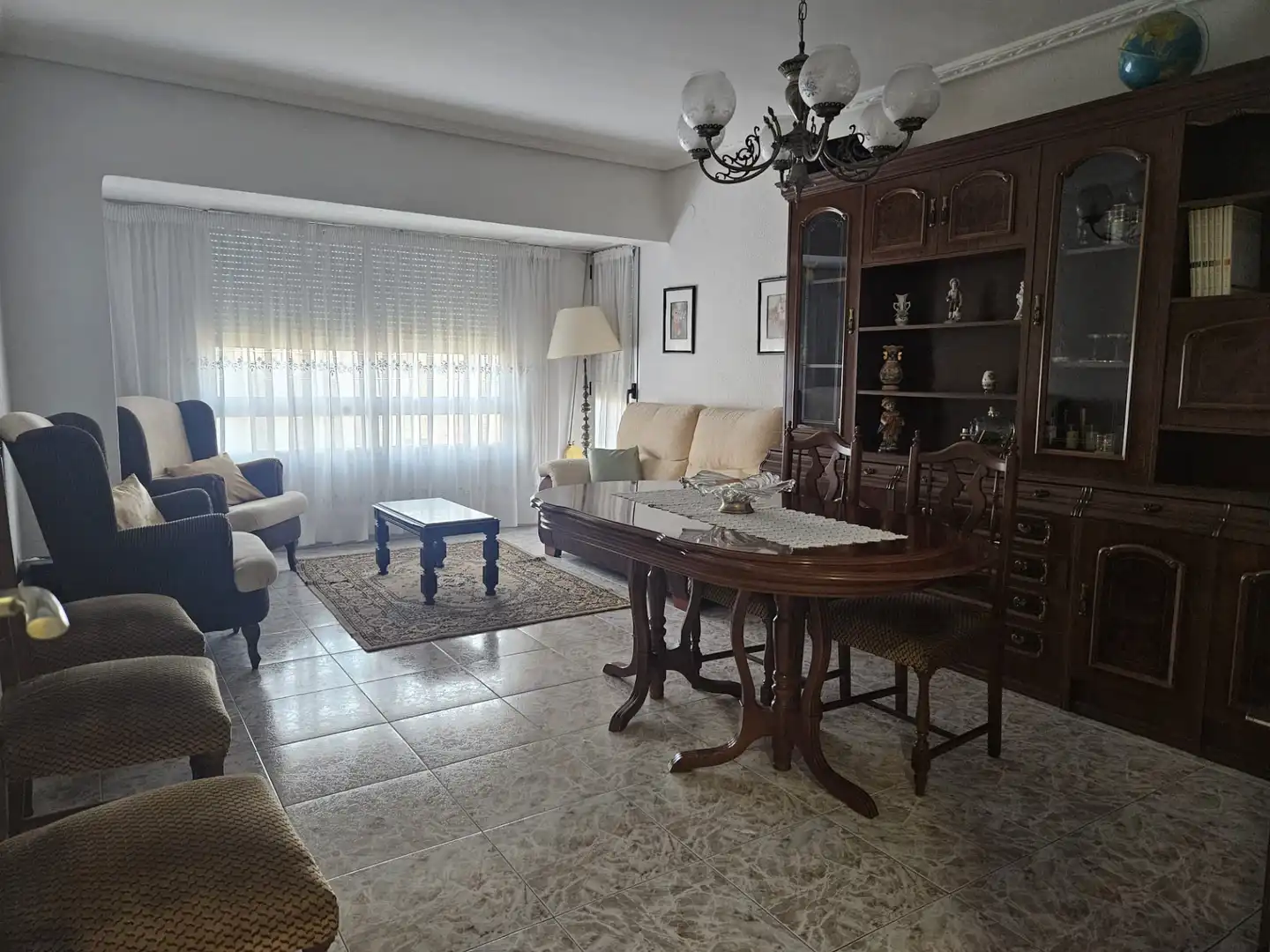 Sala d'estar de Pis de lloguer en Castellón de la Plana / Castelló de la Plana amb Aire condicionat, Calefacció i Moblat