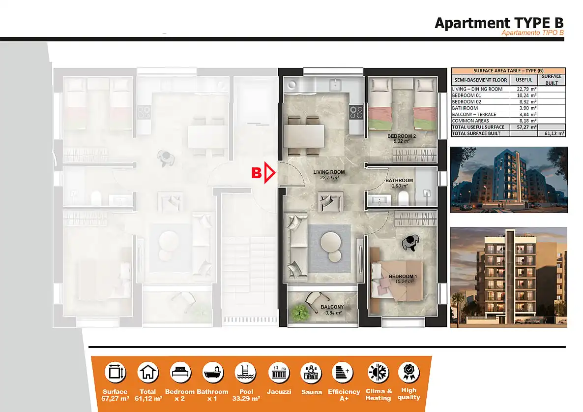 Apartament amb terrassa en venda a Nueva Torrevieja - Aguas Nuevas, imagen 24