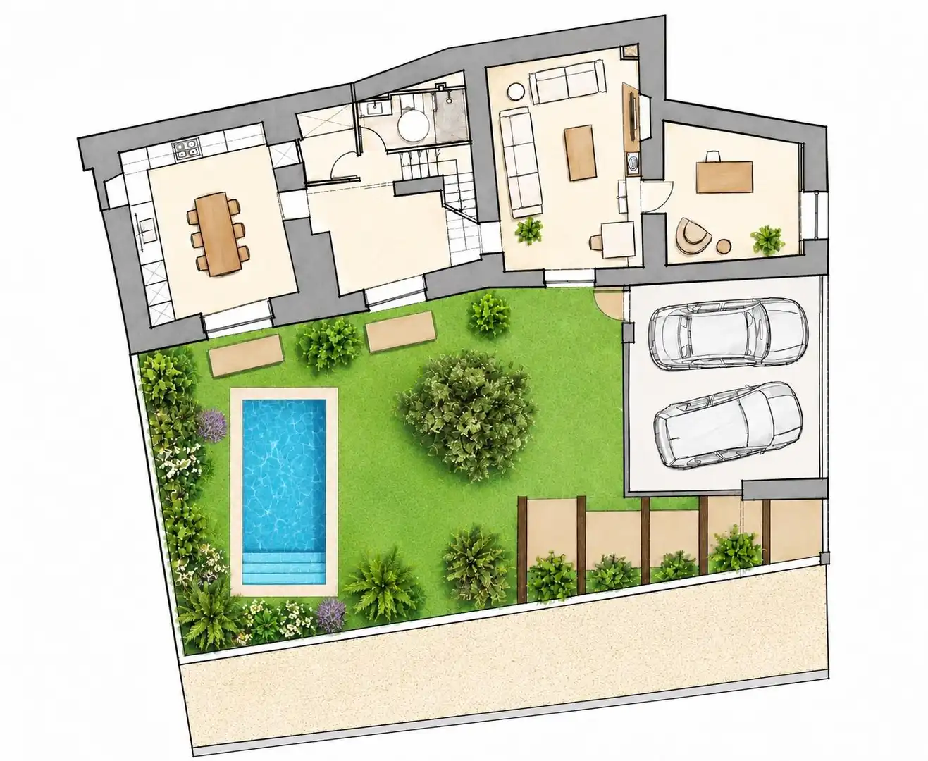 Garden of Houses for sale in Cornellà del Terri