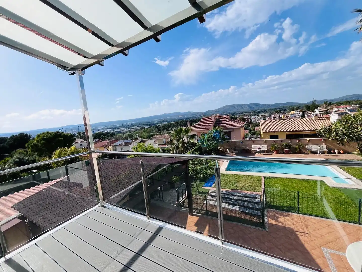 Terrace of Houses for sale in Sant Pere de Ribes  with Air Conditioner, Heating and Swimming Pool