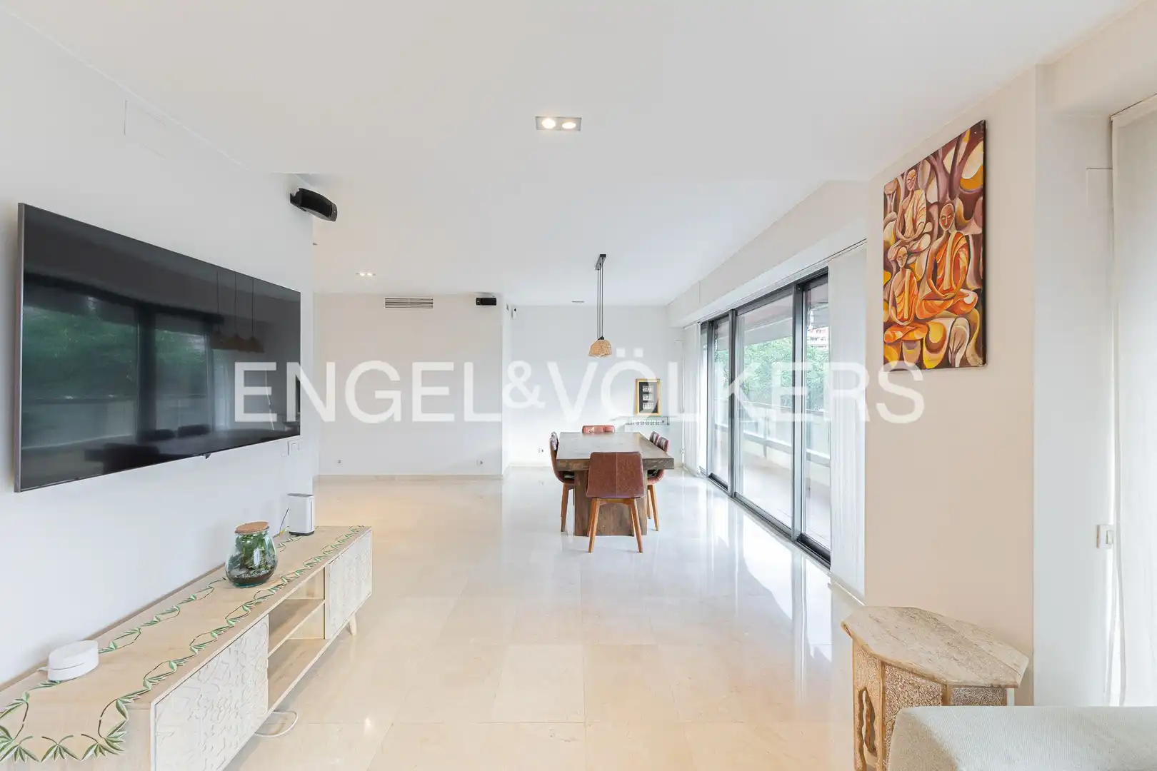 Sala de estar de Piso de alquiler en Barcelona con Aire acondicionado, Calefacción y Parquet