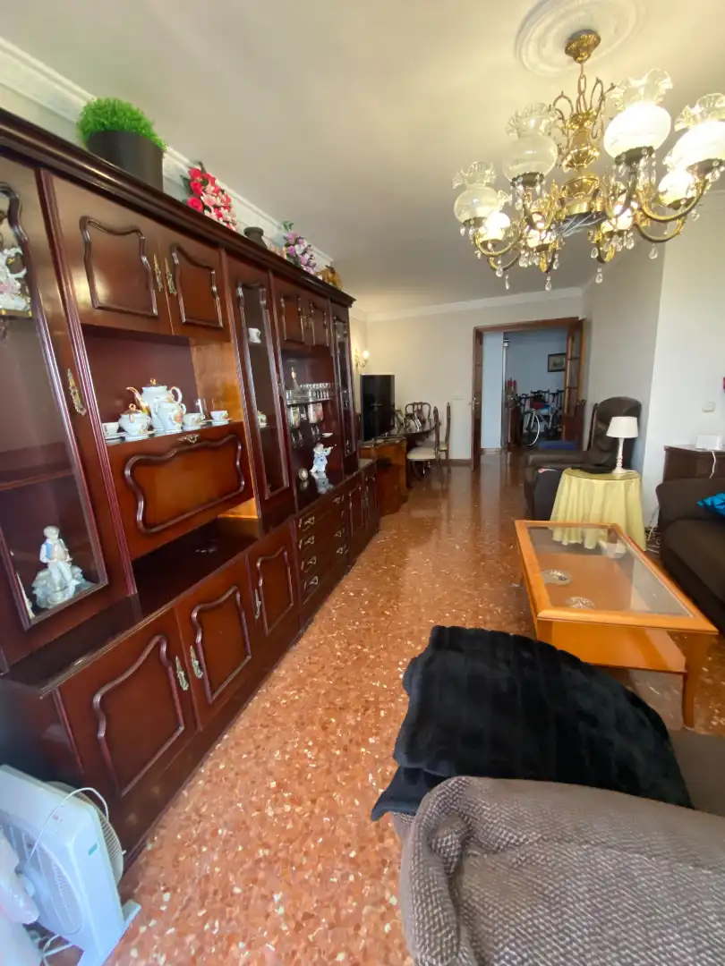 Living room of Flat for rent in Málaga  with Air Conditioner, Terrace and Furnished