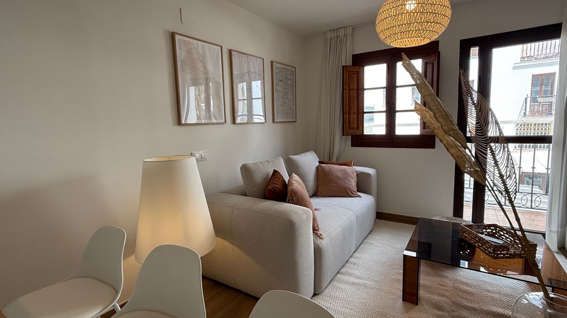 Living room of Apartment for sale in Manilva  with Air Conditioner, Terrace and Furnished