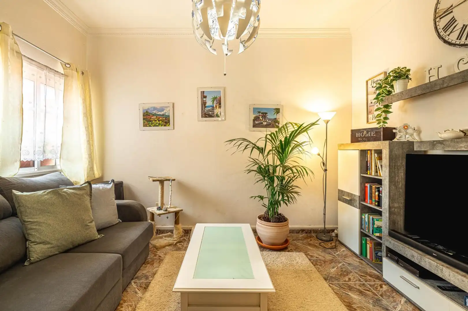 Sala de estar de Casa o chalet en venta en San Juan de la Rambla con Terraza, Trastero y Amueblado