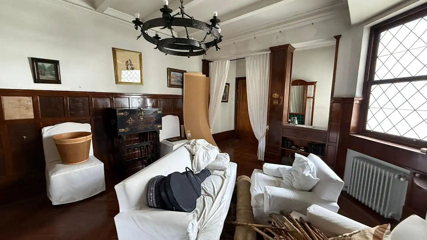 Sala d'estar de Pis en venda en Bilbao  amb Calefacció, Parquet i Terrassa
