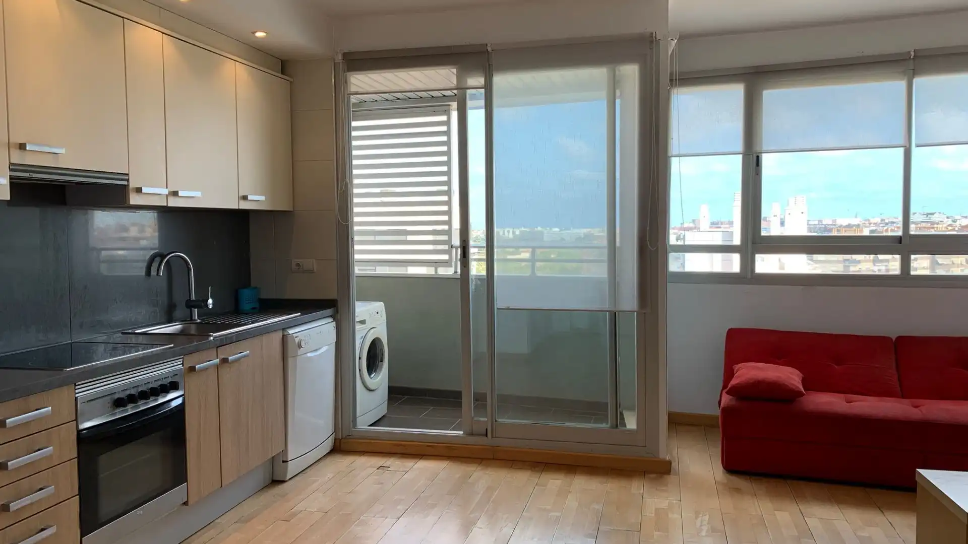 Cuina de Pis de lloguer en  Valencia Capital amb Aire condicionat, Calefacció i Terrassa