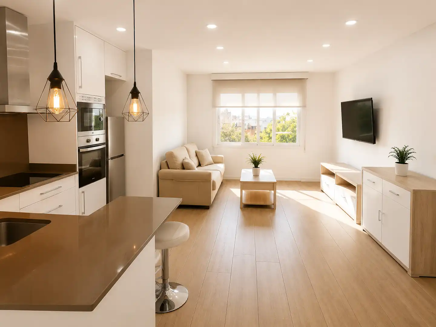Sala de estar de Planta baja en venta en Santa Coloma de Gramenet