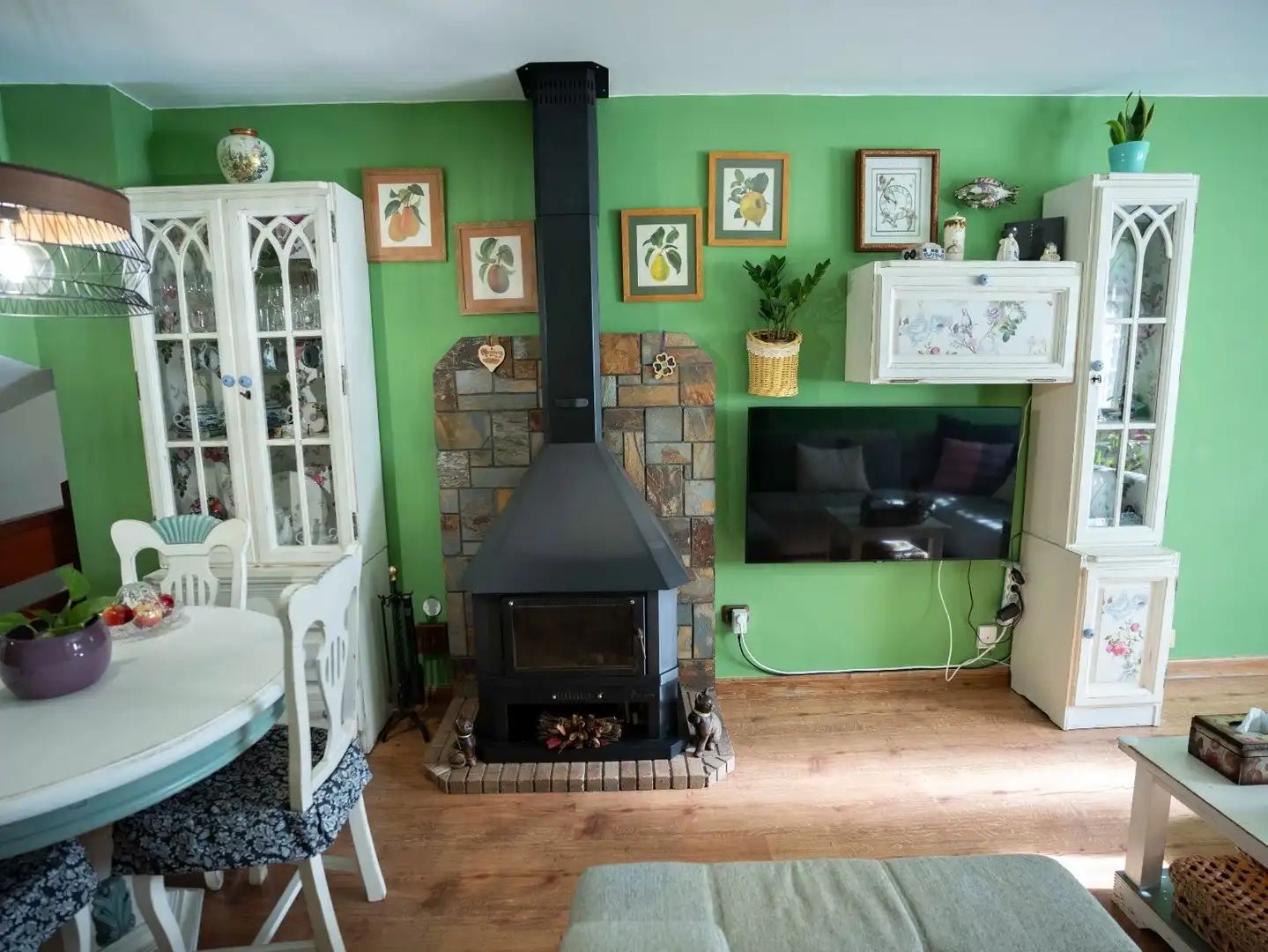 Living room of Detached homes for sale in San Cristóbal de la Laguna  with Parquet flooring, Terrace and Furnished