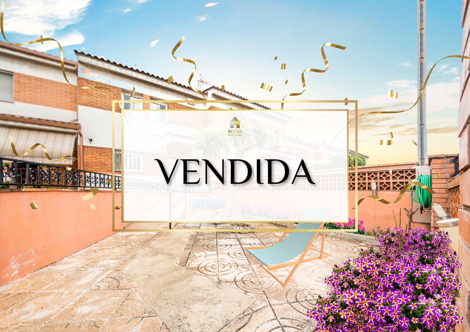 Garden of Single-family semi-detached for sale in Santa Perpètua de Mogoda  with Air Conditioner, Heating and Parquet flooring