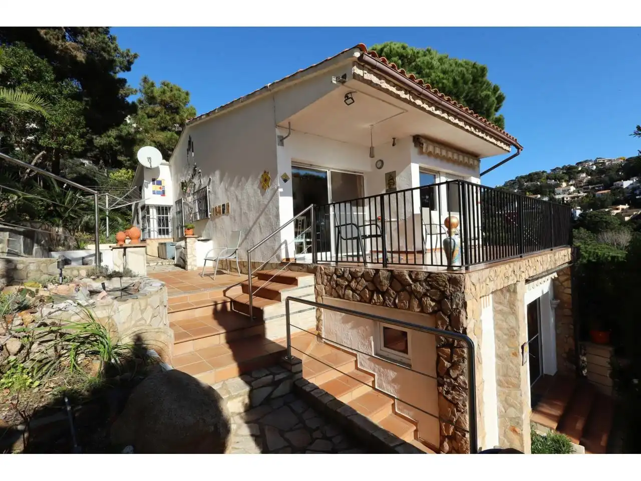 Vista exterior de Casa o chalet en venta en Lloret de Mar con Jardín privado, Terraza y Amueblado