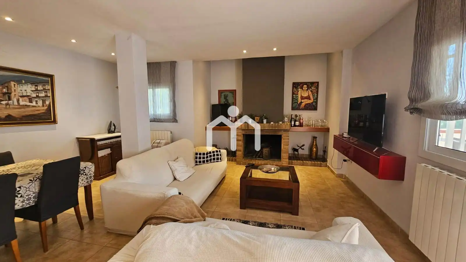 Sala de estar de Casa o chalet en venta en Cabrils con Calefacción, Parquet y Terraza