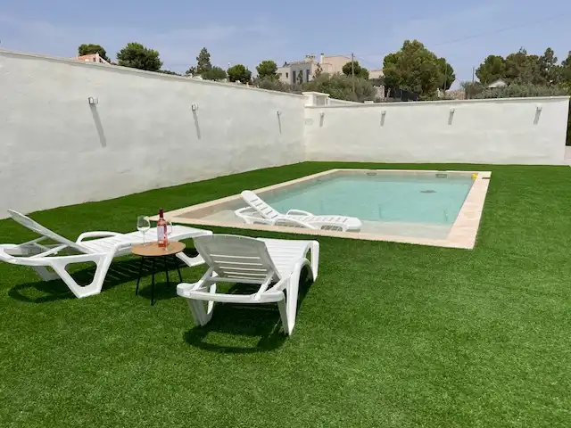 Swimming pool of Houses for rent in Alicante / Alacant  with Air Conditioner, Heating and Private garden