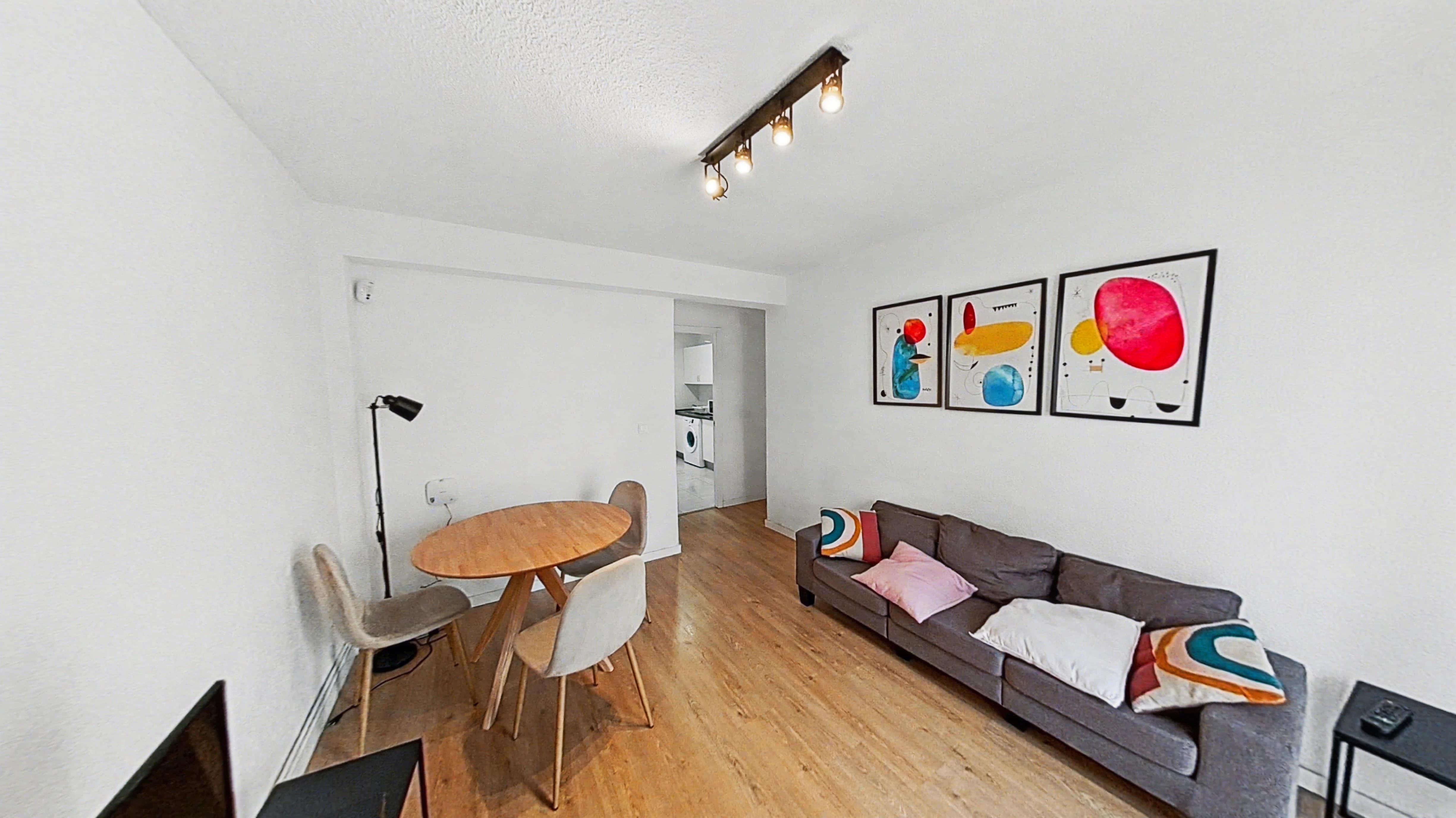 Sala d'estar de Pis de lloguer en Alcorcón amb Terrassa, Moblat i Forn