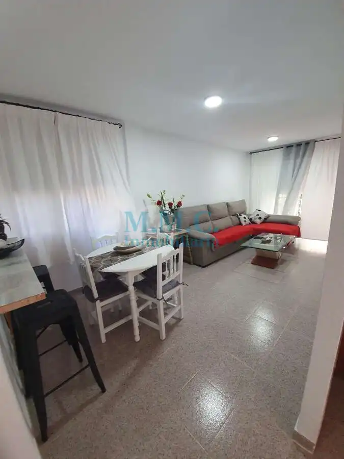 Living room of Flat for sale in Roquetas de Mar  with Air Conditioner, Storage room and Furnished