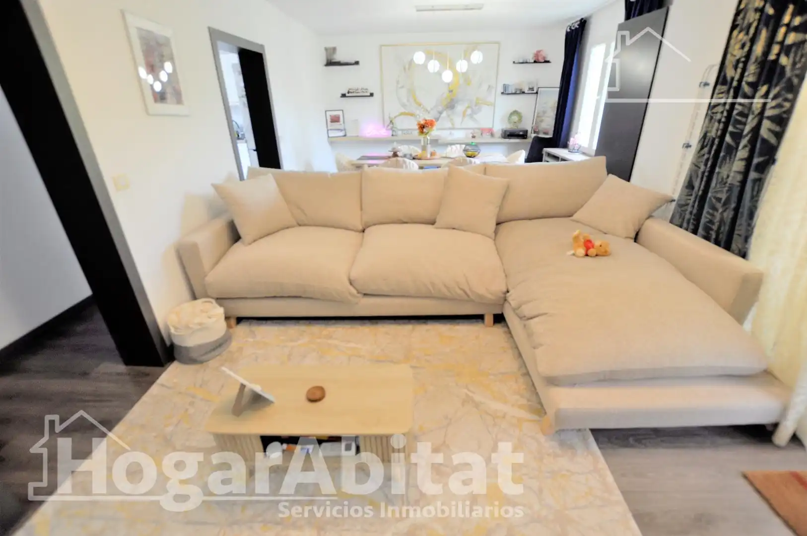 Living room of Flat for sale in Alfafar  with Air Conditioner, Heating and Parquet flooring