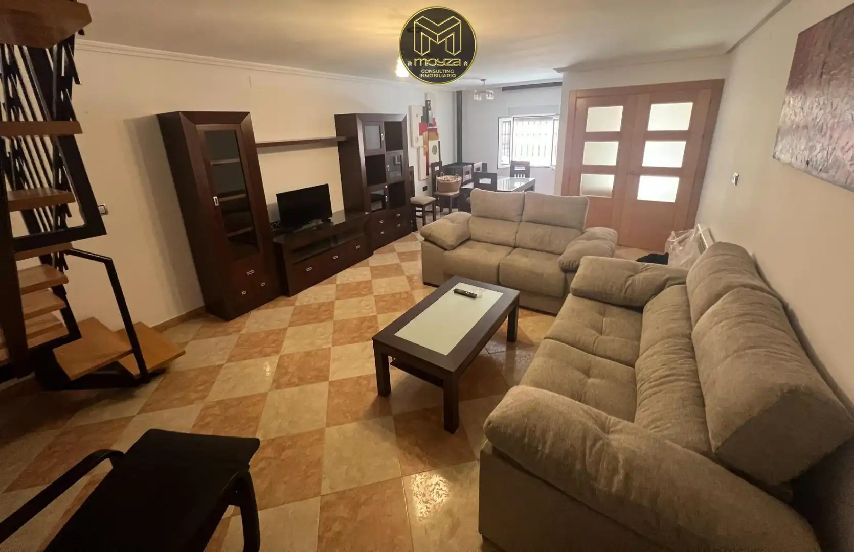 Living room of Houses for sale in Jaén  with Air Conditioner, Terrace and Furnished