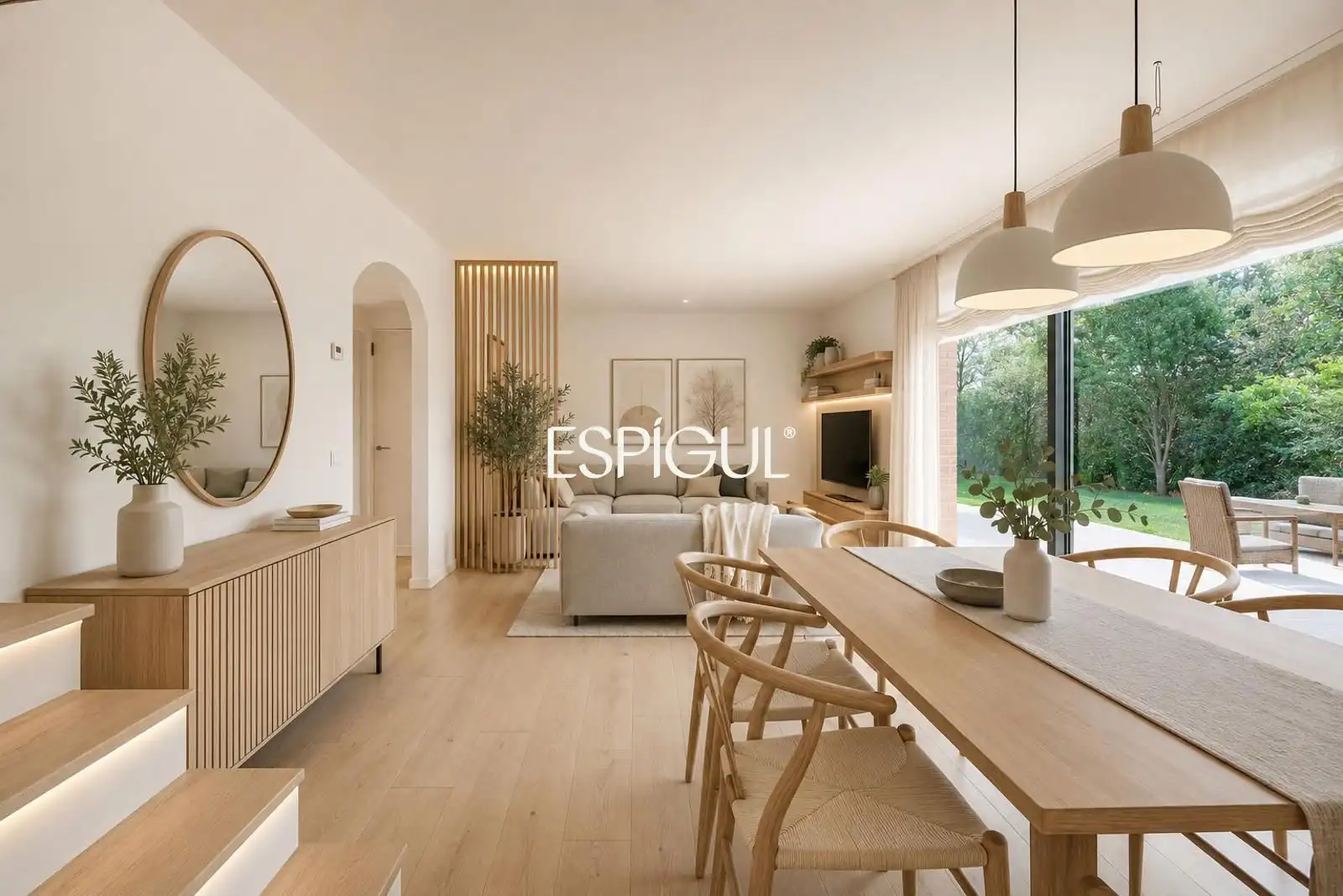 Sala de estar de Casa o chalet en venta en Girona con Aire acondicionado, Calefacción y Amueblado