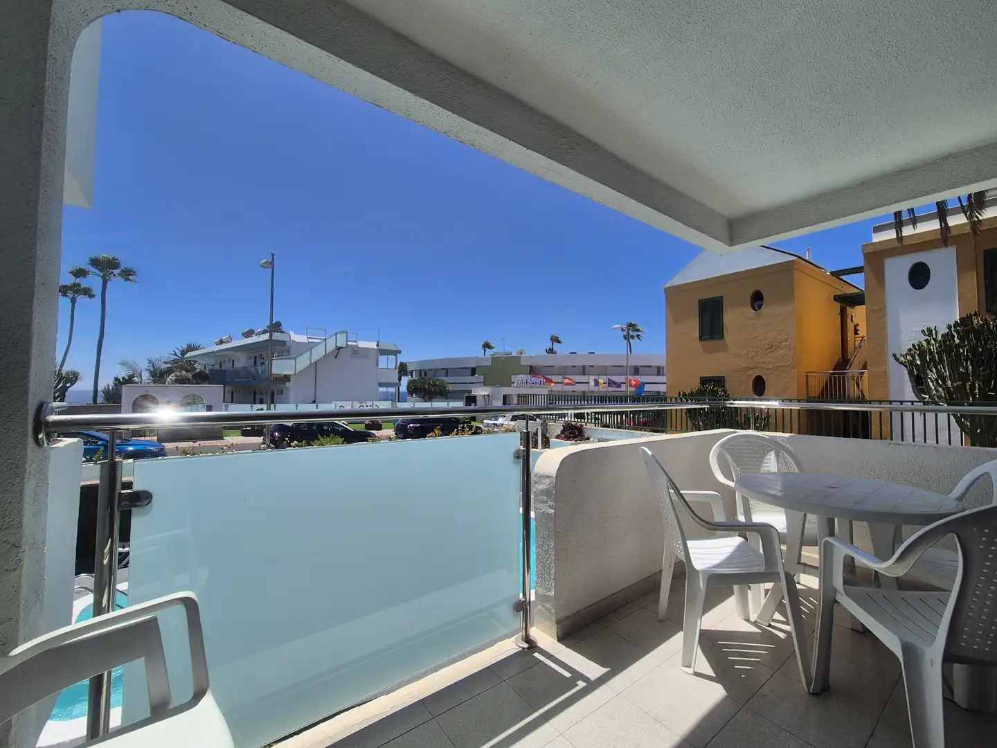 Terrasse von Wohnungen zur Miete in San Bartolomé de Tirajana mit Privatgarten, Terrasse und Schwimmbad