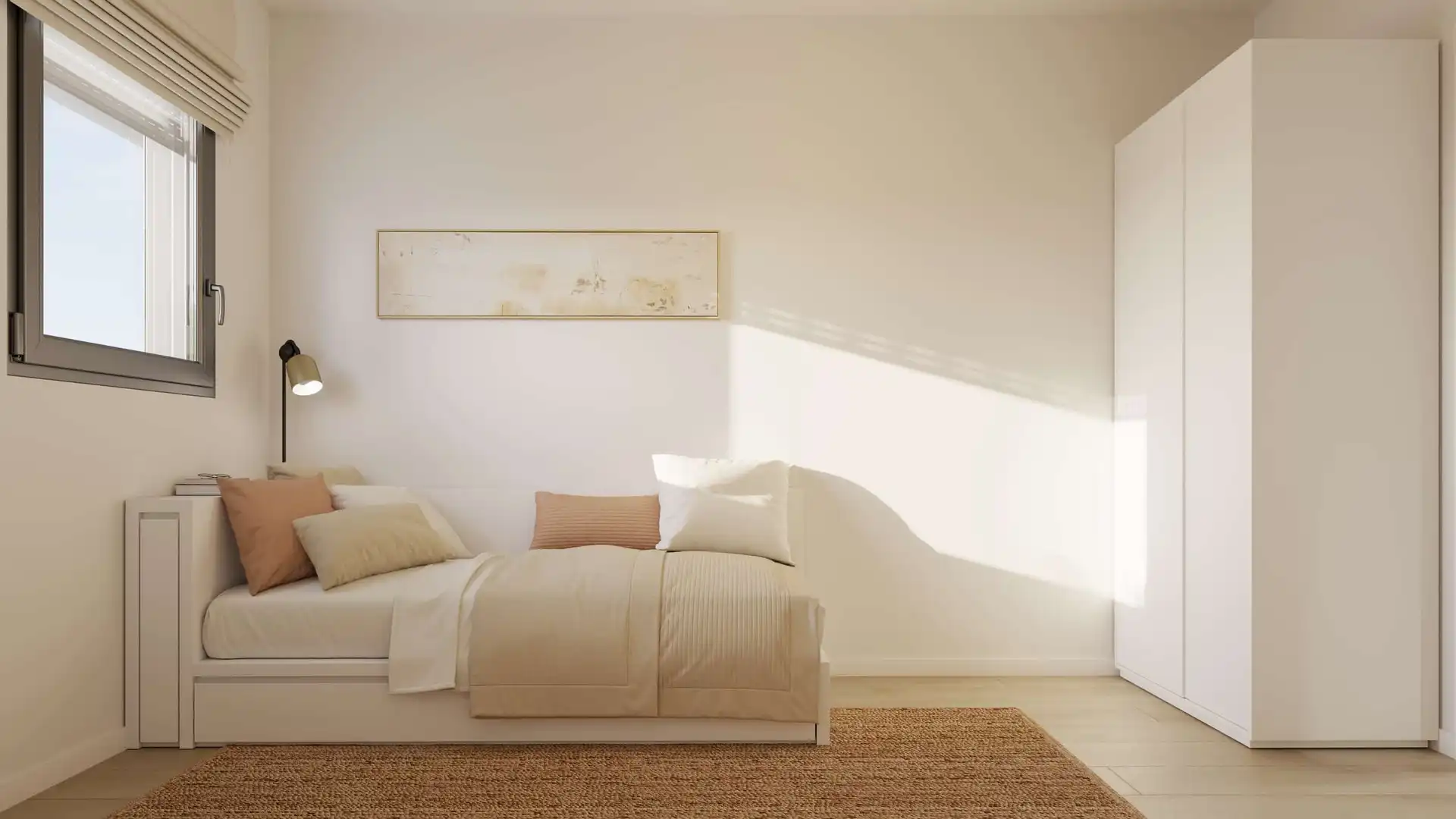 Schlafzimmer von Wohnung zum Verkauf in Lleida mit Klimaanlage, Heizung und Parkett