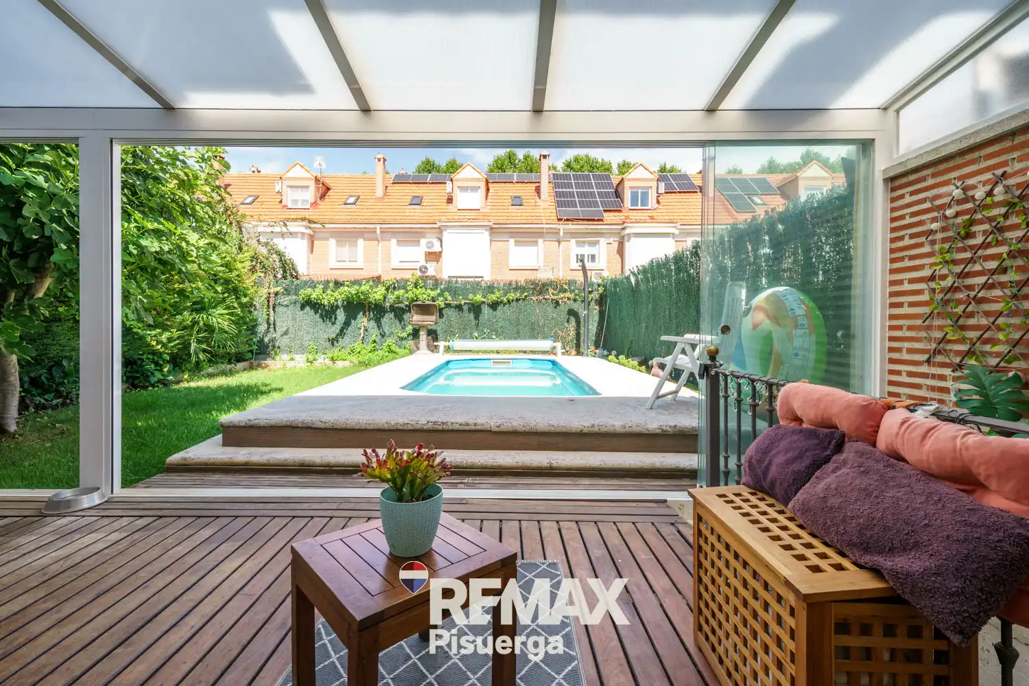 Terraza de Casa o chalet en venta en Arroyo de la Encomienda con Aire acondicionado, Calefacción y Jardín privado