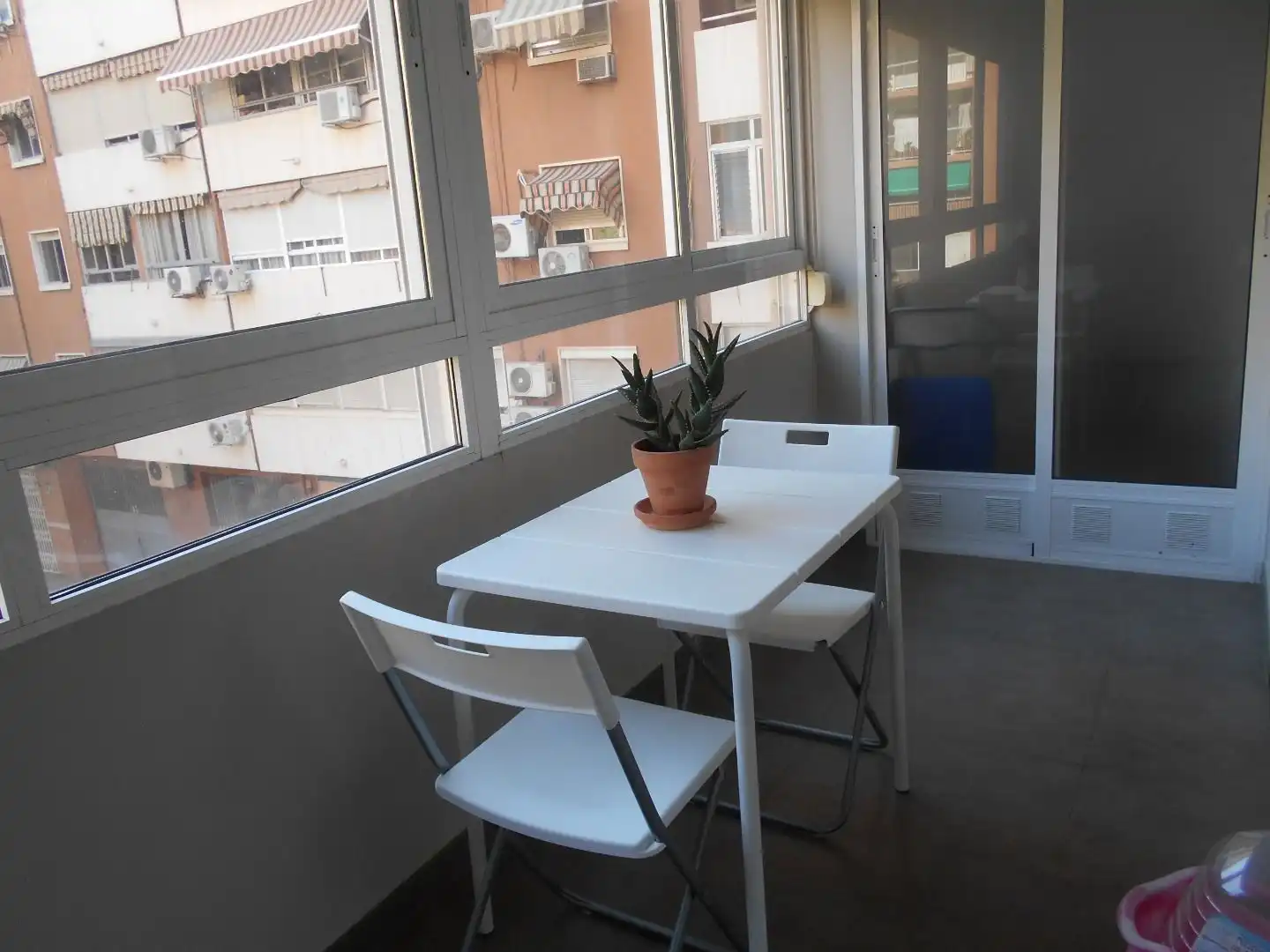 Balcony of Flat for rent in Valencia  with Air Conditioner, Heating and Terrace