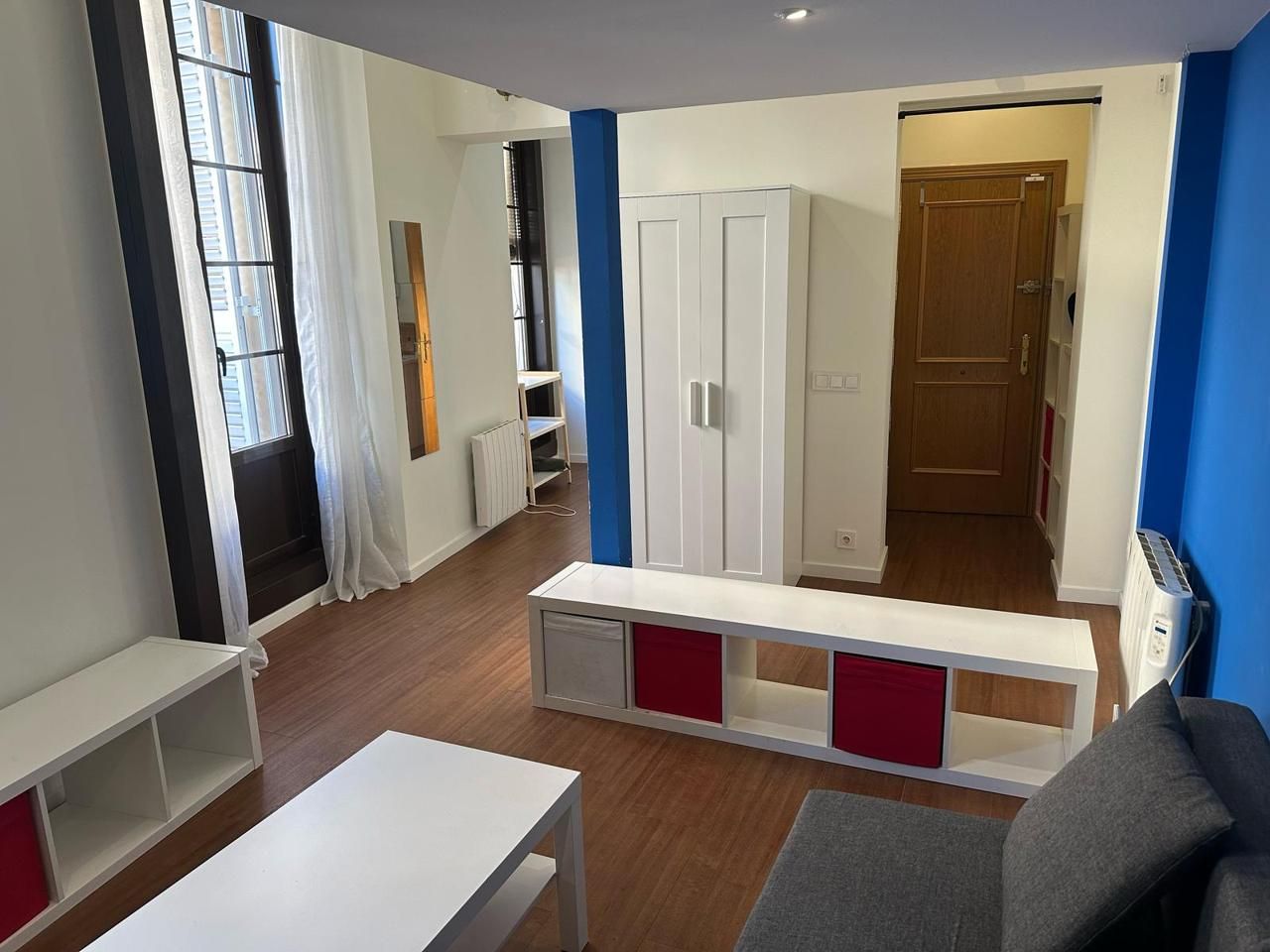 Bedroom of Study to rent in  Madrid Capital  with Air Conditioner, Furnished and Balcony