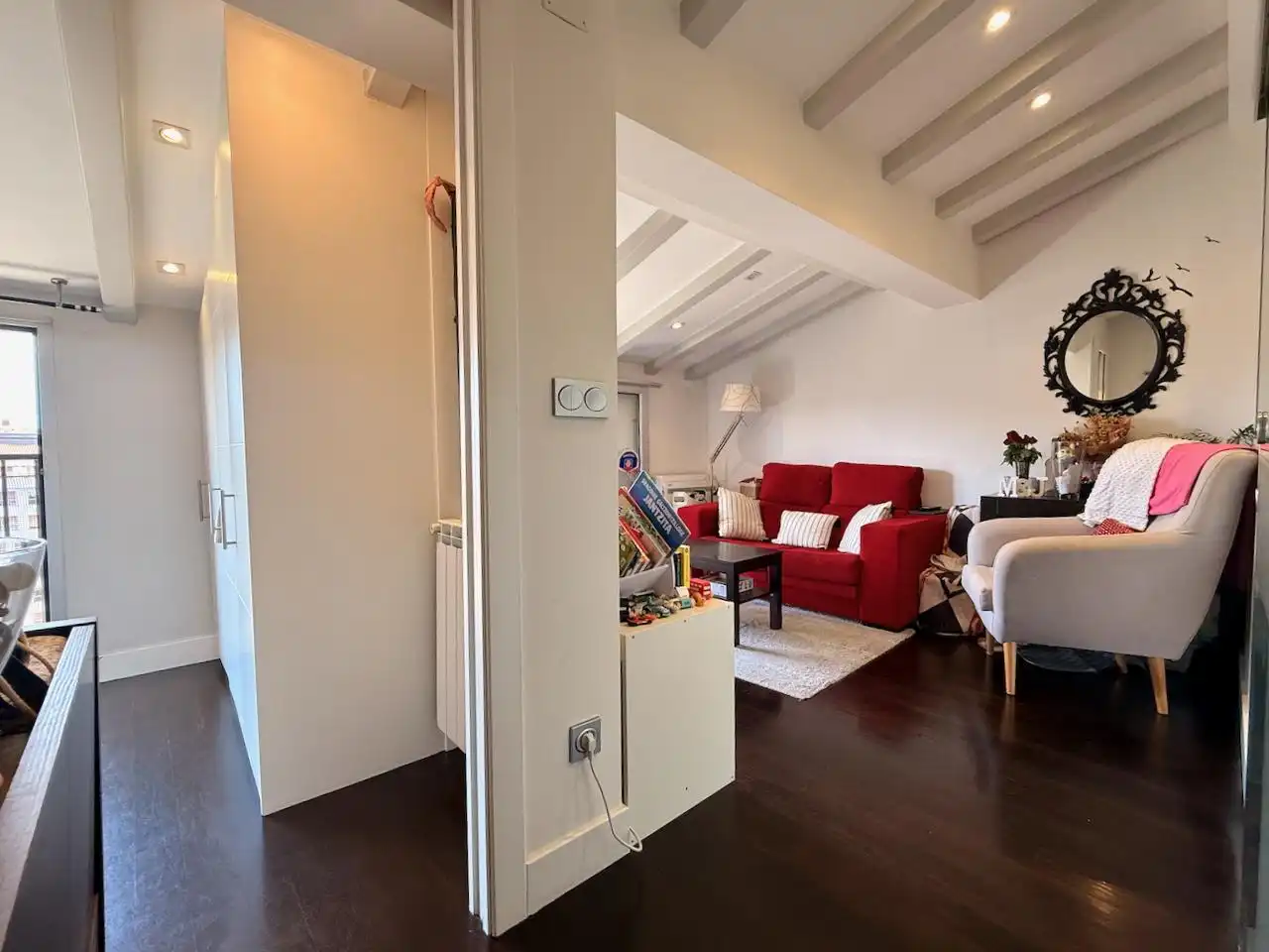 Sala de estar de Ático en venta en Donostia - San Sebastián  con Aire acondicionado y Balcón