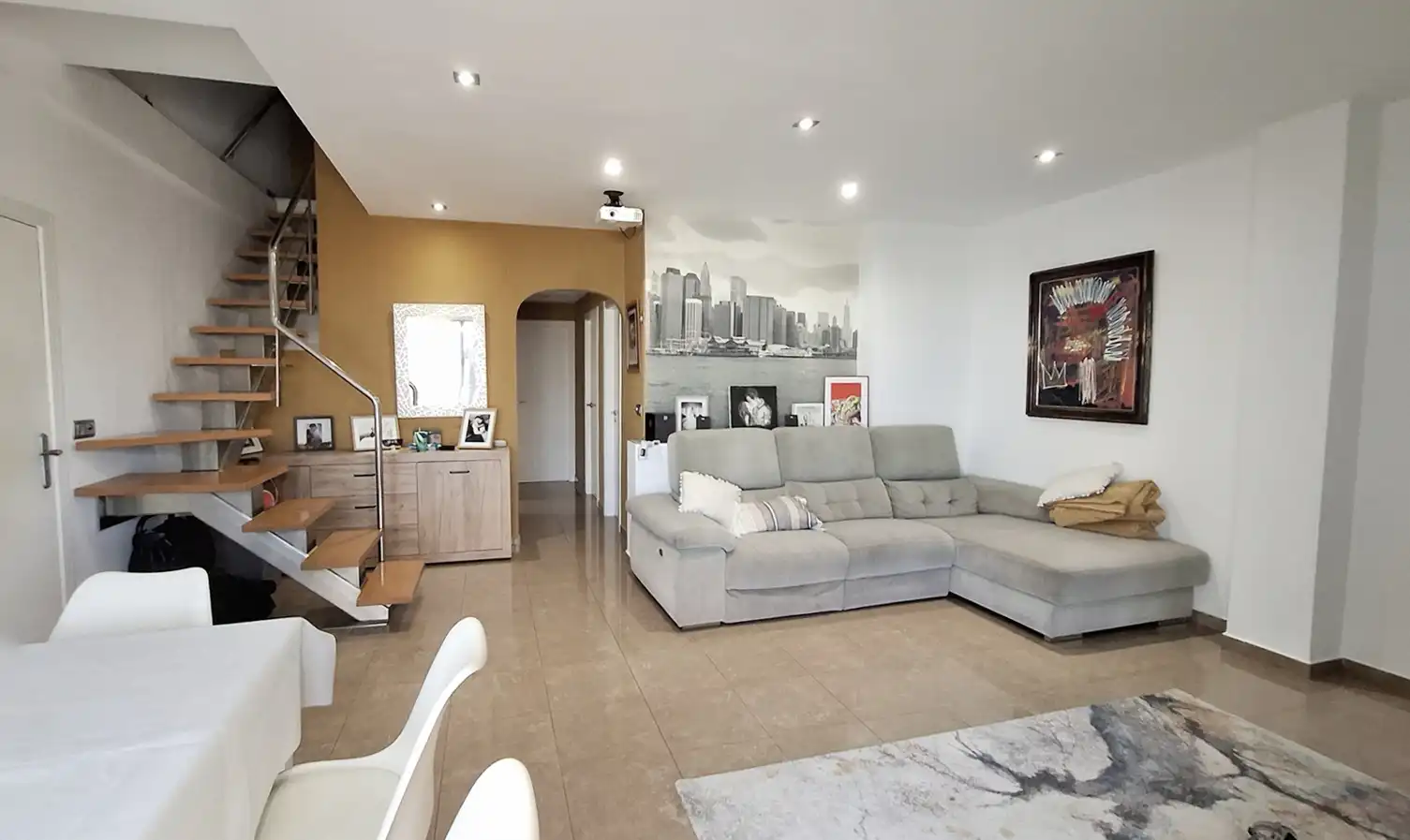 Living room of Attic for sale in Dénia  with Air Conditioner, Terrace and Storage room