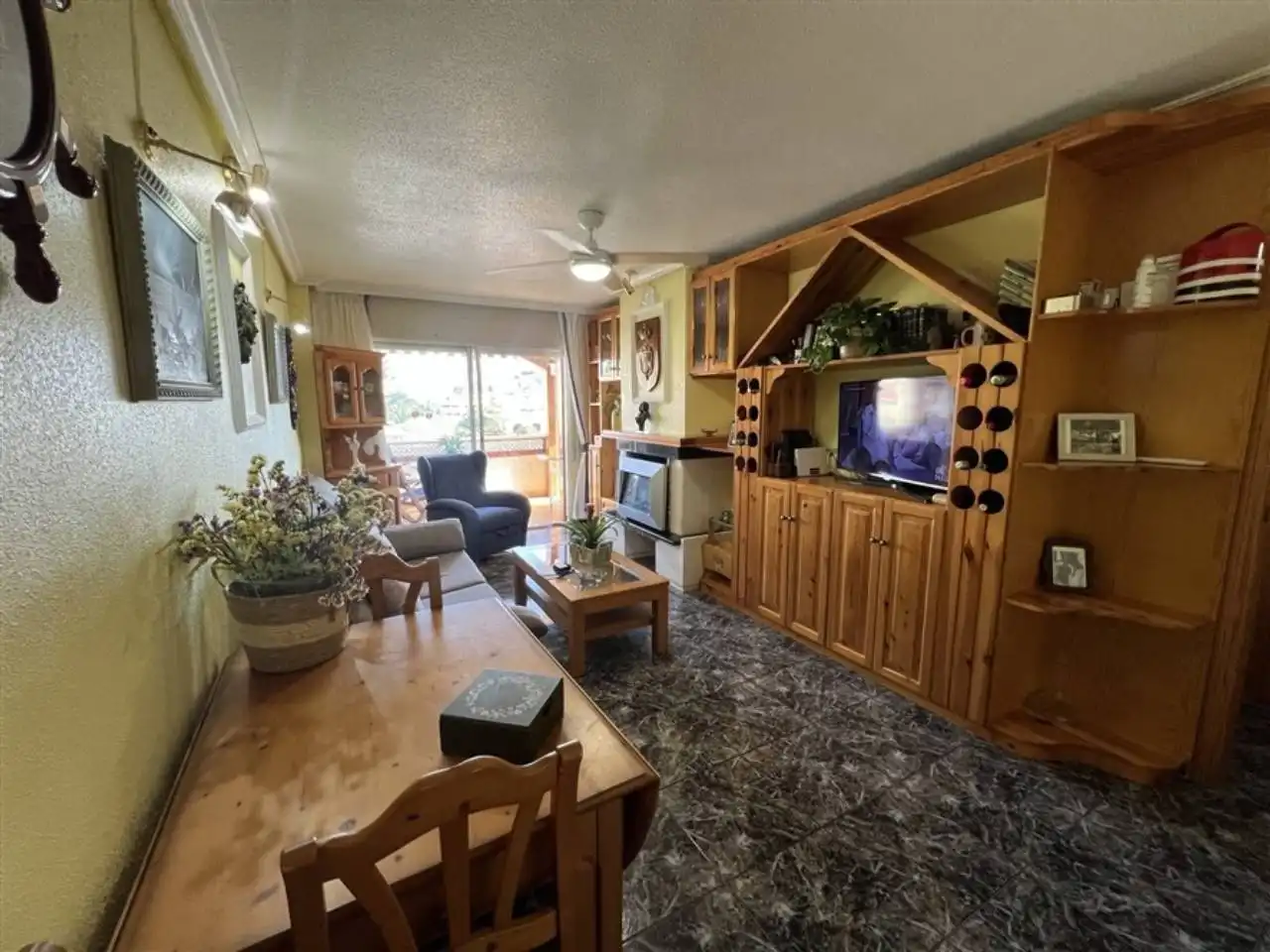 Sala de estar de Apartamento en venta en La Manga del Mar Menor con Aire acondicionado, Terraza y Piscina comunitaria