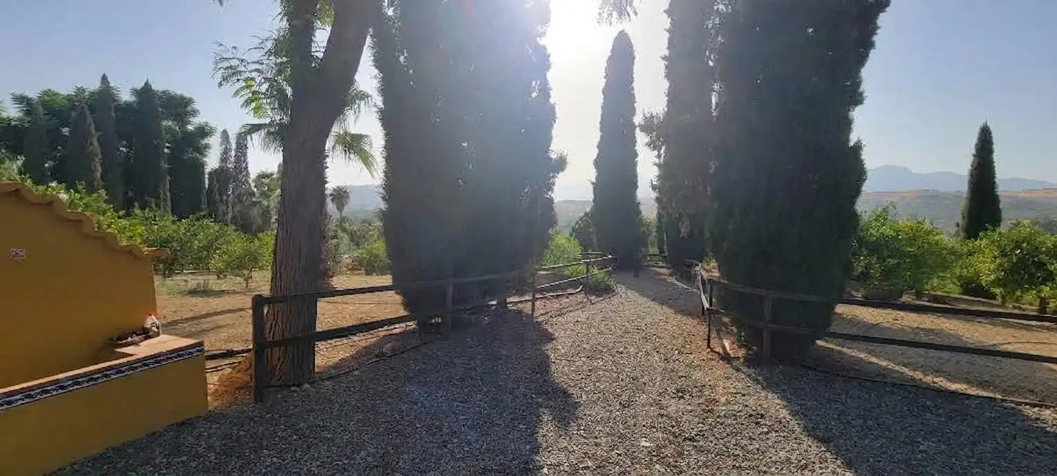 Jardí de Finca rústica en venda en Pizarra amb Aire condicionat, Calefacció i Piscina