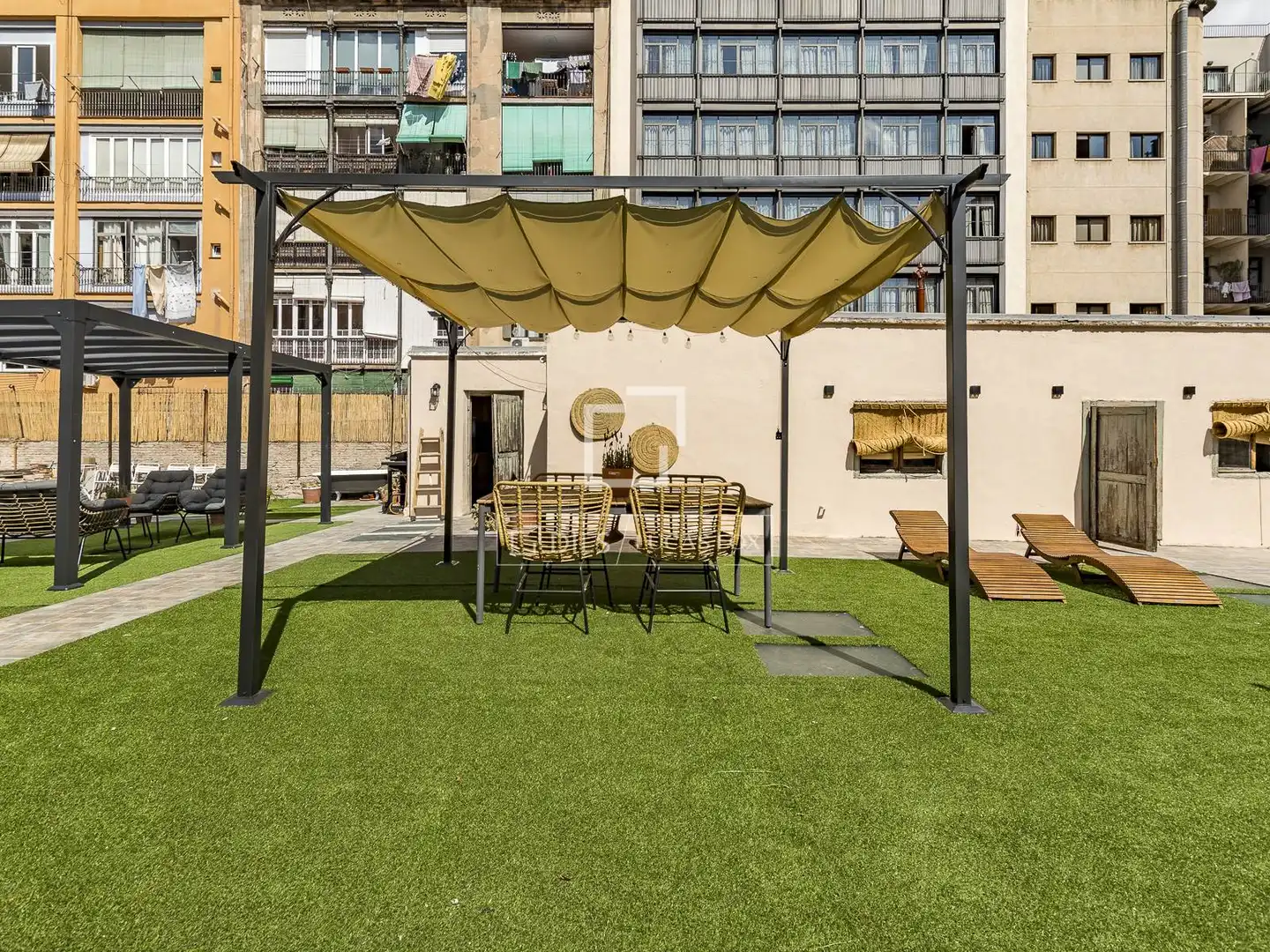 Terrace of Flat for sale in Barcelona  with Air Conditioner, Private garden and Terrace