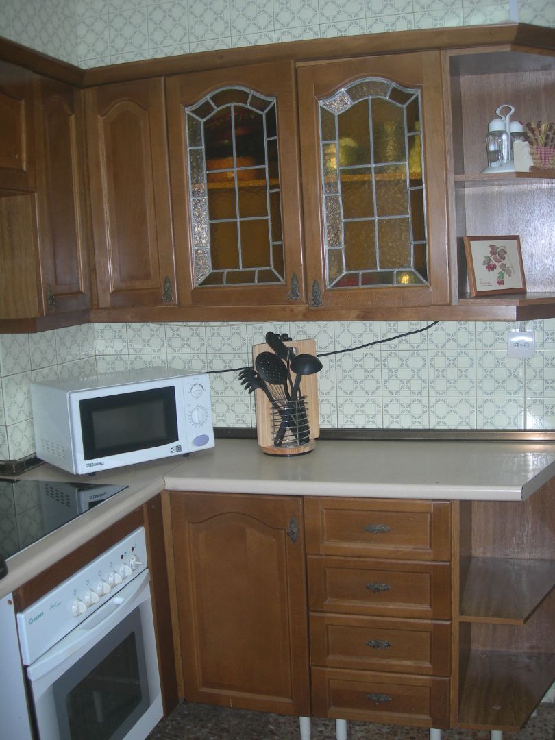 Küche von Wohnung zur Miete in  Zaragoza Capital mit Heizung, Möbliert und Ofen