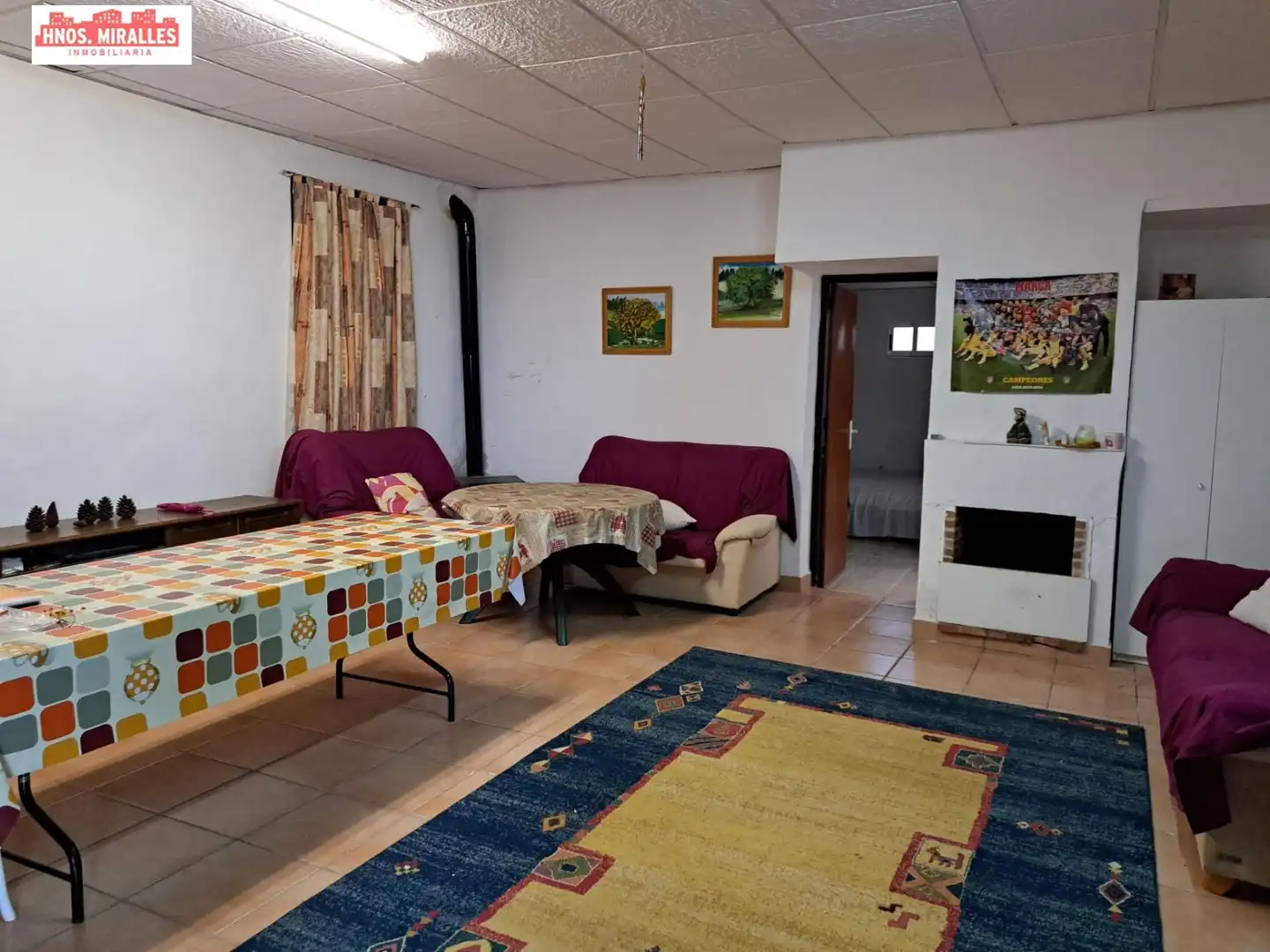 Sala d'estar de Finca rústica en venda en Hondón de las Nieves / El Fondó de les Neus