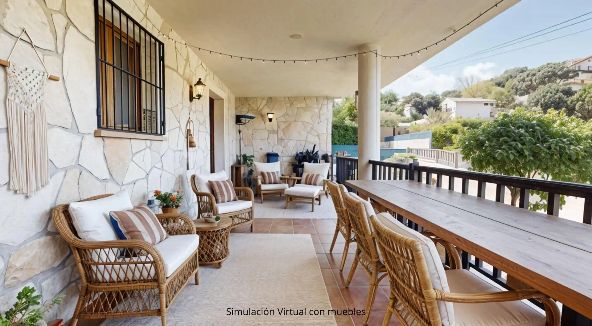 Terrasse von Haus oder Chalet zum Verkauf in Valle de Mena mit Heizung, Privatgarten und Terrasse