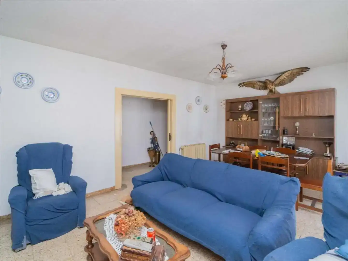Sala d'estar de Finca rústica en venda en San Martín de Valdeiglesias amb Balcó