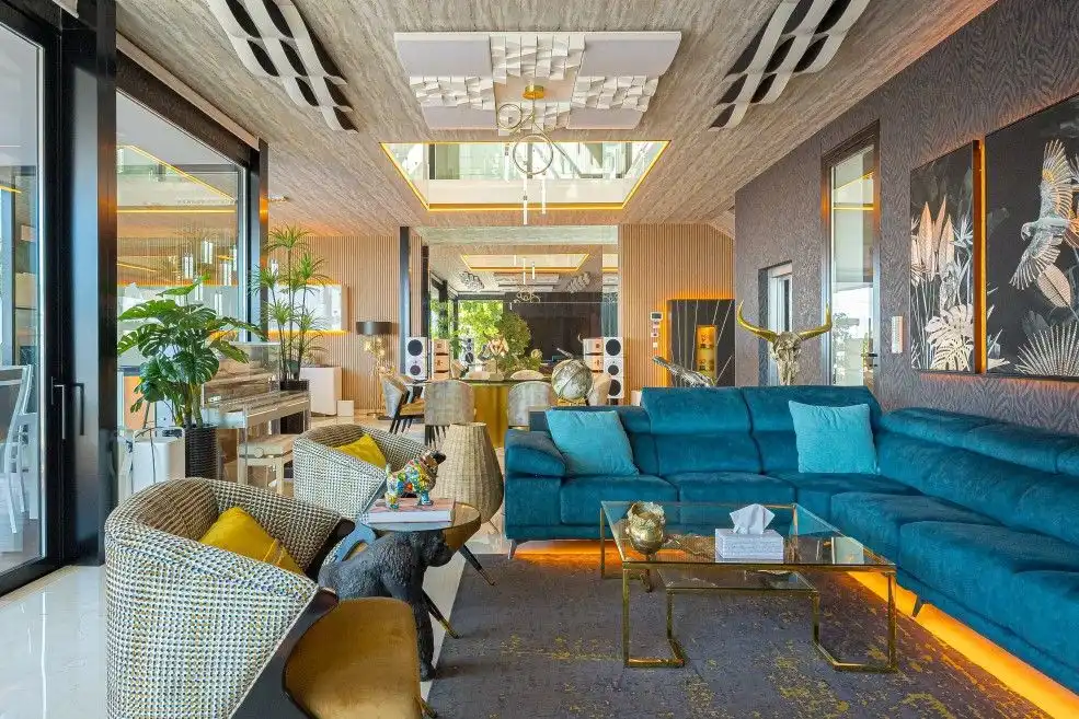 Sala de estar de Casa o chalet en venta en Altea con Aire acondicionado, Calefacción y Jardín privado