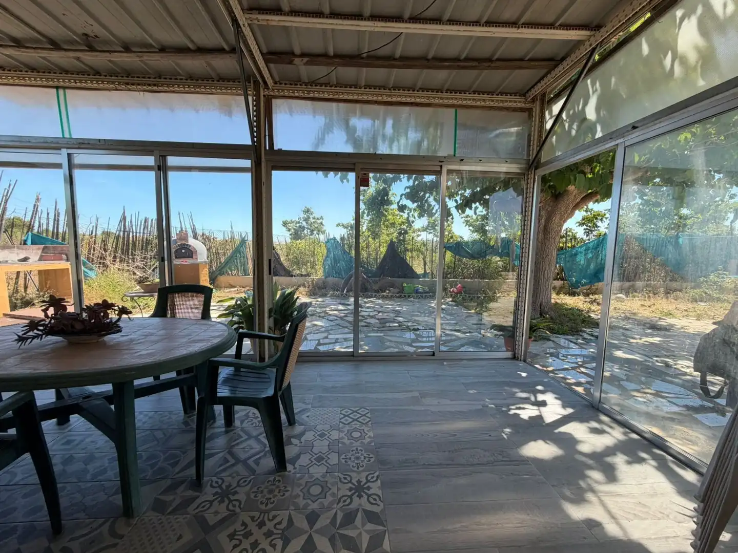 Terraza de Finca rústica en venta en Xeraco con Aire acondicionado, Jardín privado y Terraza