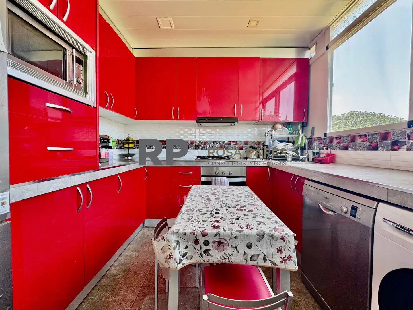 Küche von Wohnung zum Verkauf in La Garriga mit Klimaanlage, Heizung und Terrasse