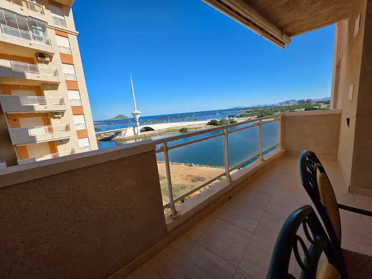 Terraza de Apartamento en venta en La Manga del Mar Menor con Terraza, Amueblado y Balcón