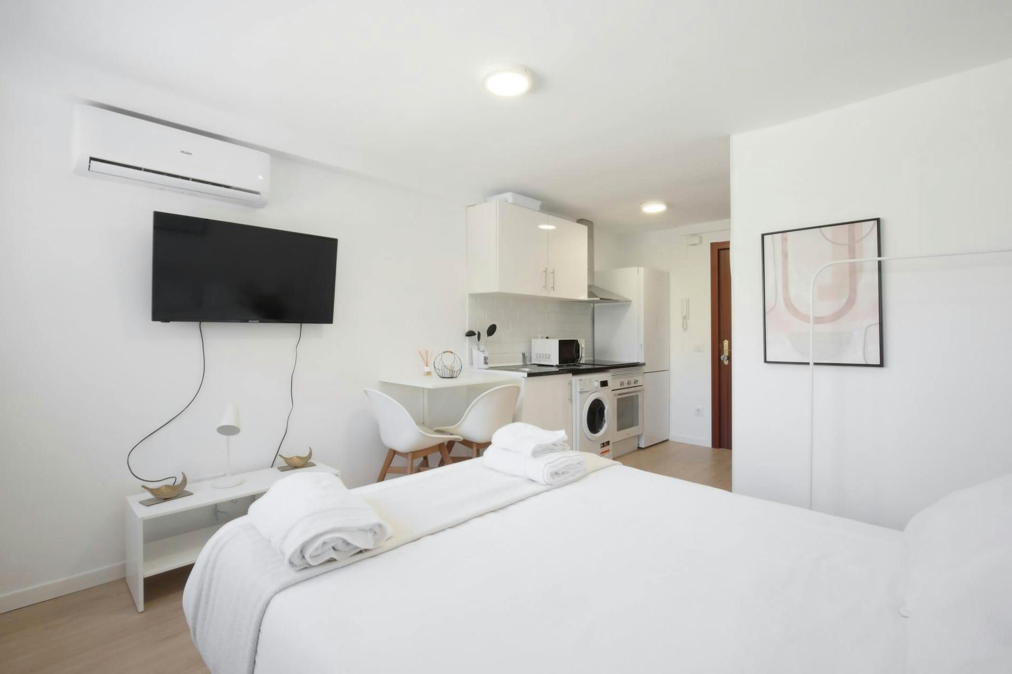 Bedroom of Flat to rent in  Madrid Capital  with Air Conditioner, Heating and Furnished