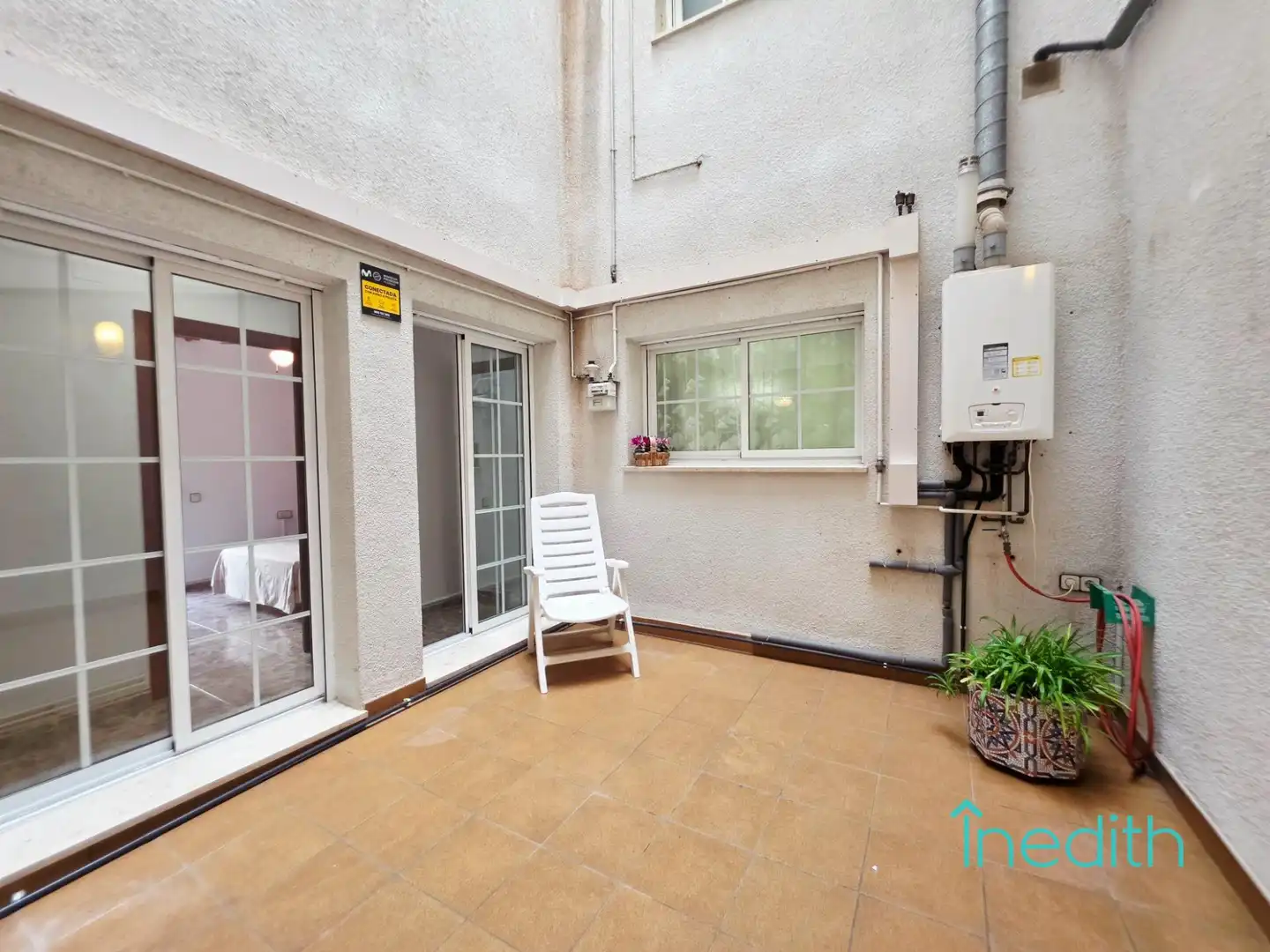 Terrasse von Wohnung zum Verkauf in Cubelles mit Heizung, Privatgarten und Terrasse