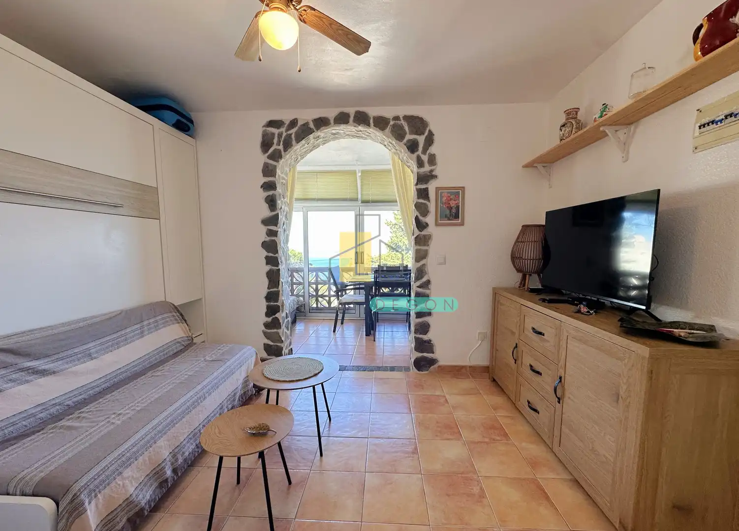 Sala d'estar de Estudi en venda en Roses amb Calefacció