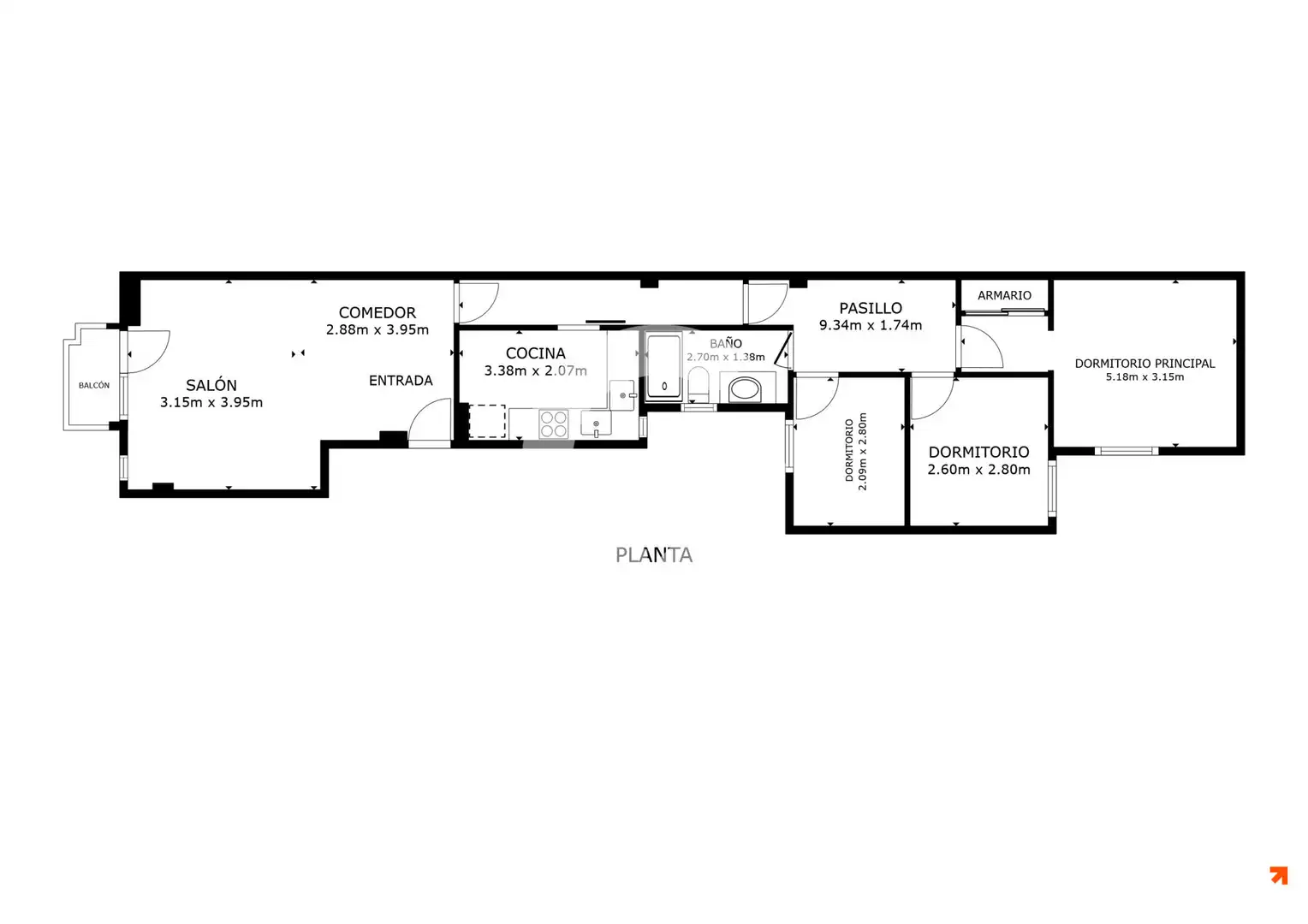 Piso en venta en Horta - Guinardó