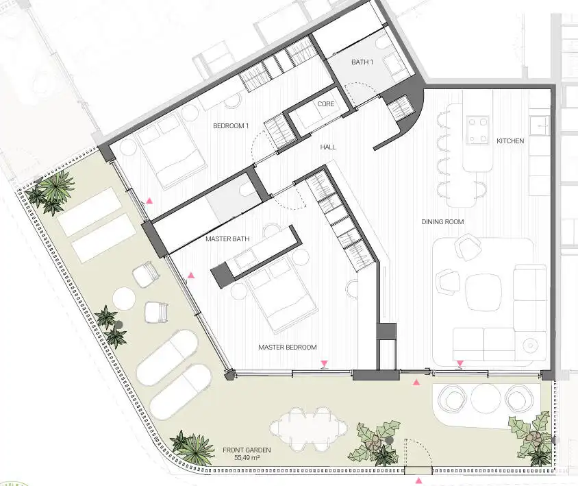 Apartamento con jardín en venta en Los Pacos, imagen 26